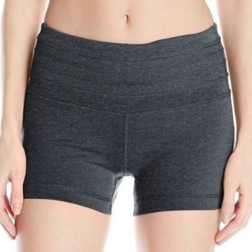 prAna Olympia Shorts Women Medium Grey Performance Yoga